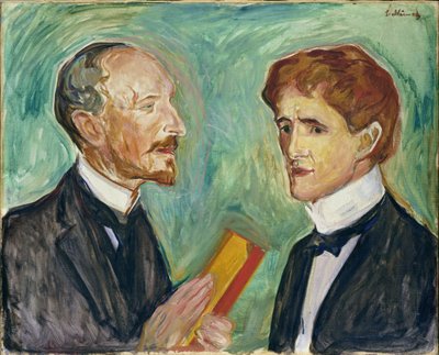 Albert Kollmann and Sten Drevsen, 1901 by Edvard Munch